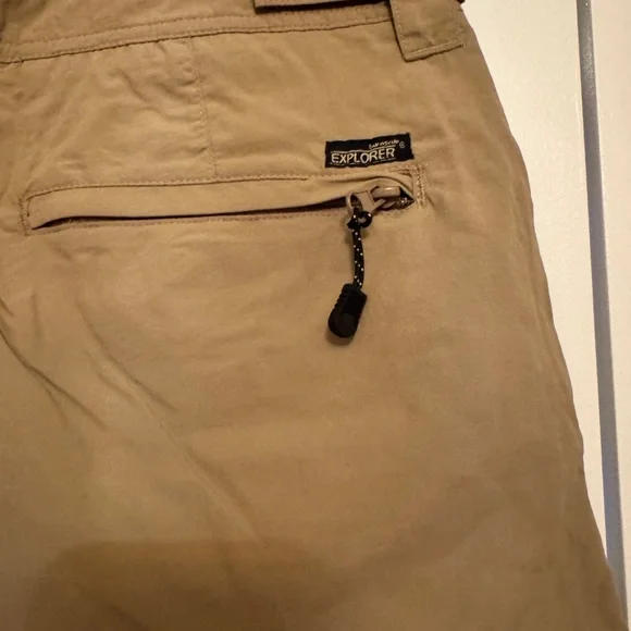 Men's Burside Explorer Khaki/Tan Cargo Shorts, Size 36 - Picture 3 of 4